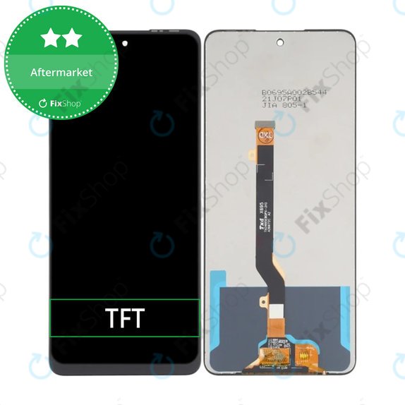 Schermo LCD per Infinix Hot 30 X6831, Vetro touch senza cornice