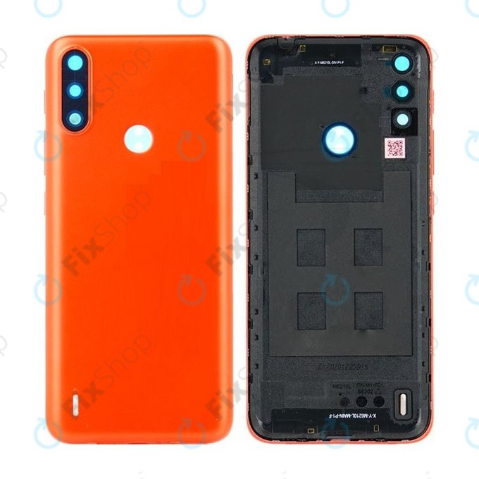 Cover batteria per MotGoldla Moto E7 Power, E7i Power, Coral Red, 5S58C18232, 5S58C18263, Genuine Service Pack