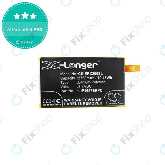 Batteria per Sony Xperia XZ2 Compact, 2750mAh, Li-Pol, 3.8 V, LIP1657ERPC, HQ