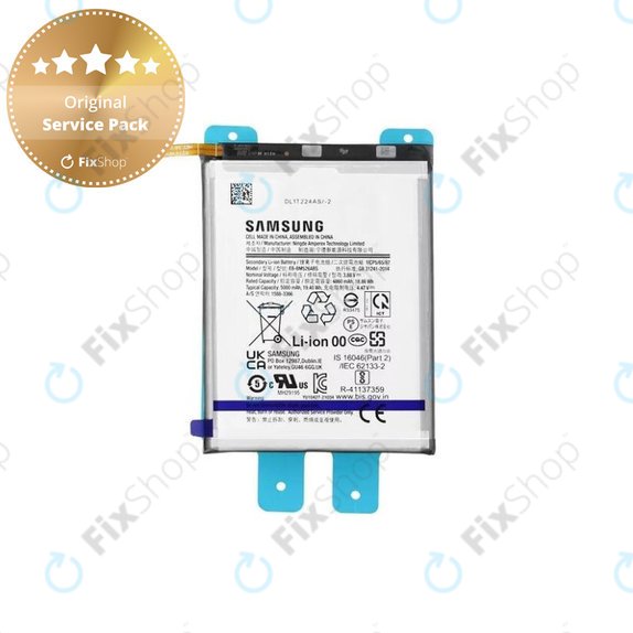 Batteria per Samsung A73 A736, EB-BM526ABS, GH82-28688A, 5000mAh, Genuine Service Pack