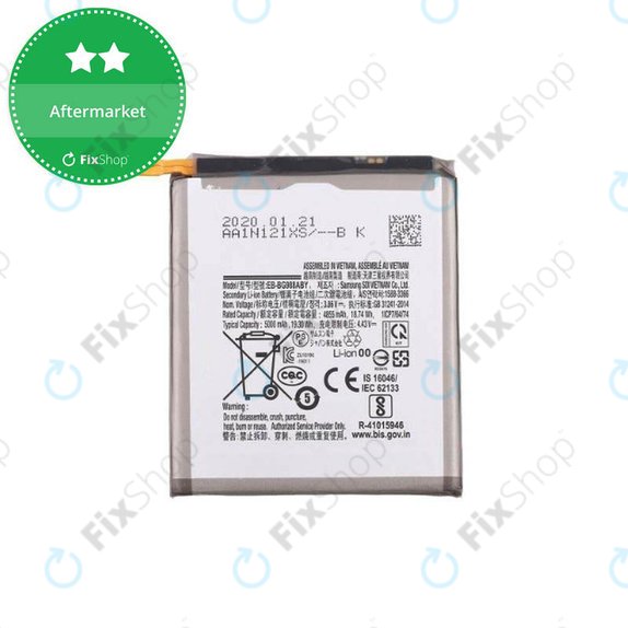 Batteria per Samsung S20 Ultra G988F, EB-BG988ABY, 5000mAh