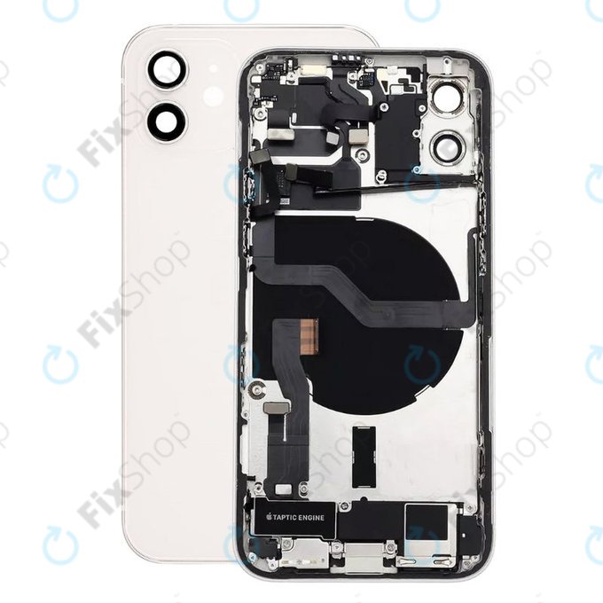 Scocca posteriore con piccoli componenti per iPhone 12, White
