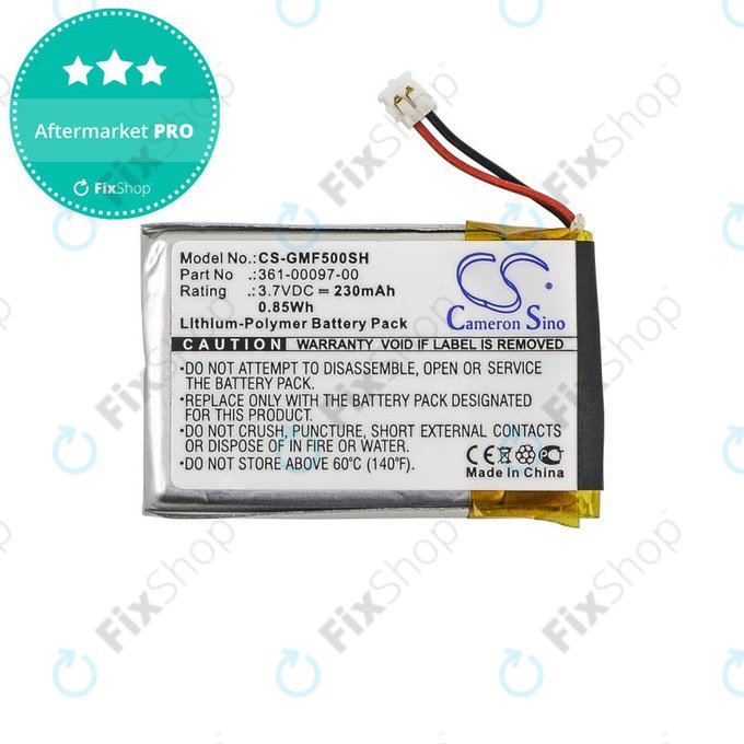 Batteria per Garmin Approach S60, Fenix 5, Forerunner 935, 361-00097-00, 230mAh, HQ