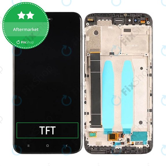 Schermo per Xiaomi Mi A1 (Mi 5X), Black, Vetro touch con cornice