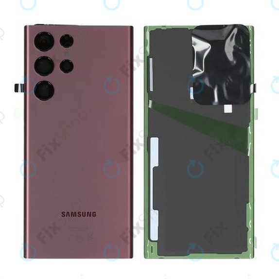 Cover batteria per Samsung S22 Ultra S908B, Burgundy, GH82-27457B, Genuine Service Pack