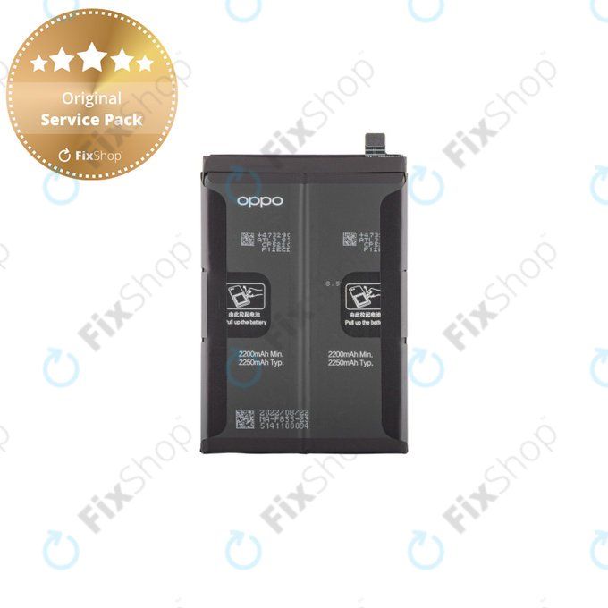 Batteria per Oppo Reno 7 5G, Find X5 Lite, 4909886, 4500mAh, Genuine Service Pack