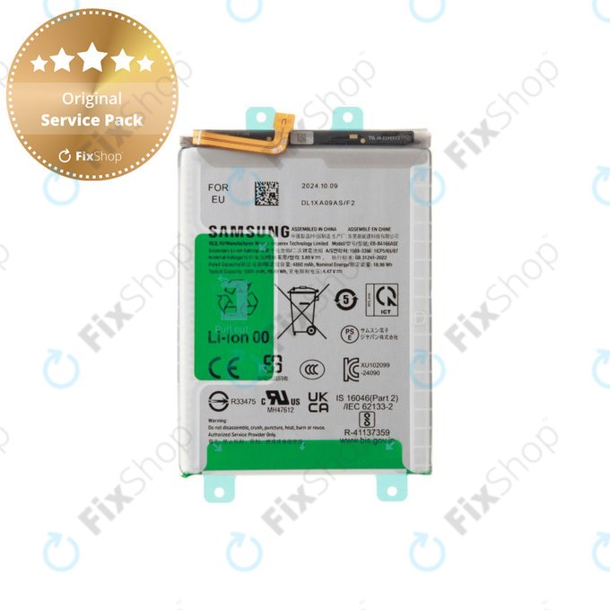 Batteria per Samsung A17 4G, A17 5G, A175B, A176B, EB-BA166ASE, GH82-38076A, Genuine Service Pack