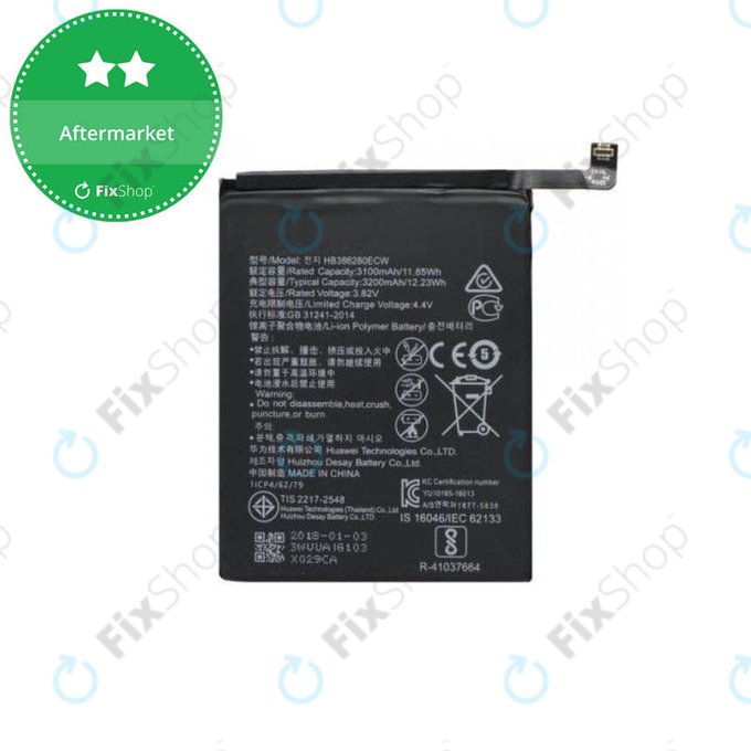 Batteria per Huawei Honor 9 STF-L09, HB386280ECW, 3200mAh