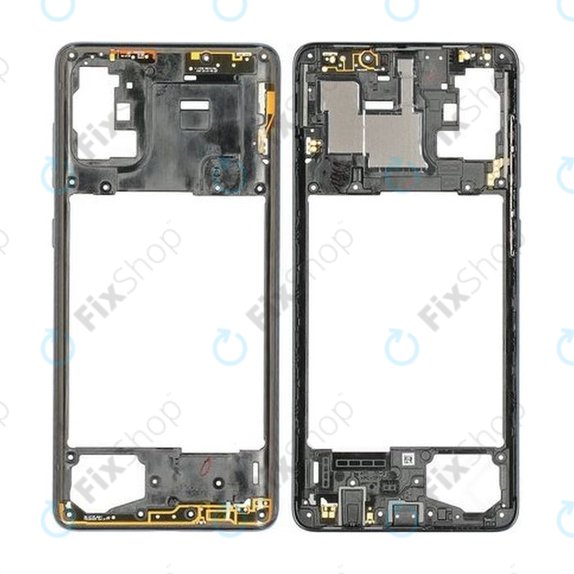 Telaio centrale per Samsung A71 A715F, Prism Crush Black, GH98-44756A, Genuine Service Pack