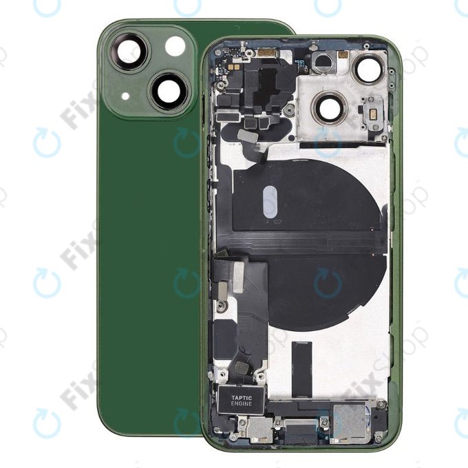 Scocca posteriore con piccoli componenti per iPhone 13 Mini, Green