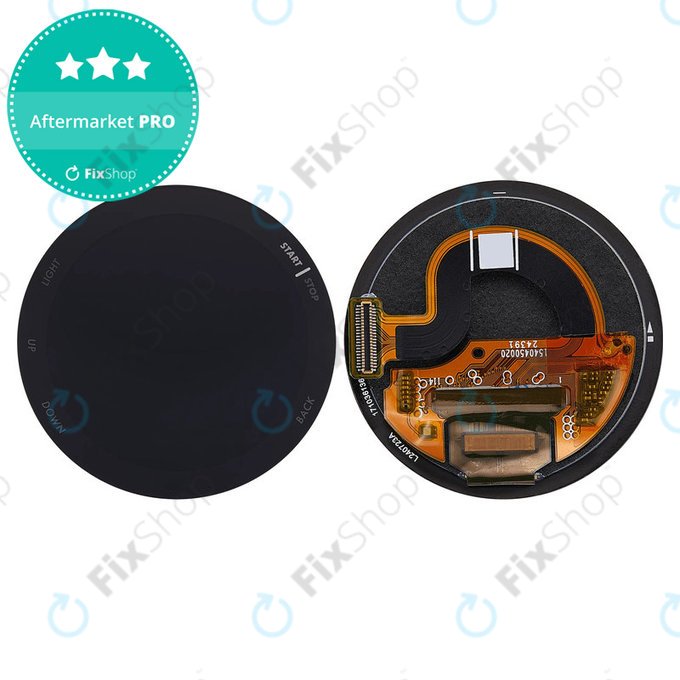 Schermo OLED + vetro touch senza telaio (Black) per Garmin Forerunner 165