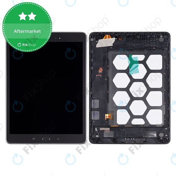 Schermo per Samsung Galaxy Tab A 9.7" T555, Black, Vetro touch con cornice
