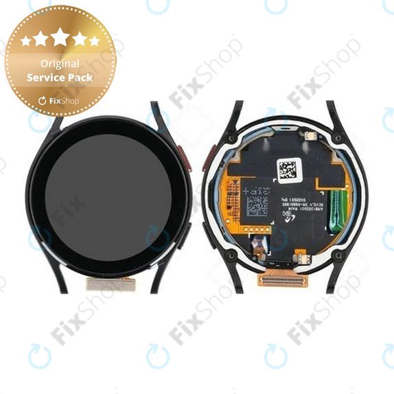 Schermo per Samsung Galaxy Watch 4 40mm R865, Black, Vetro touch con cornice, GH82-28815A, Genuine Service Pack