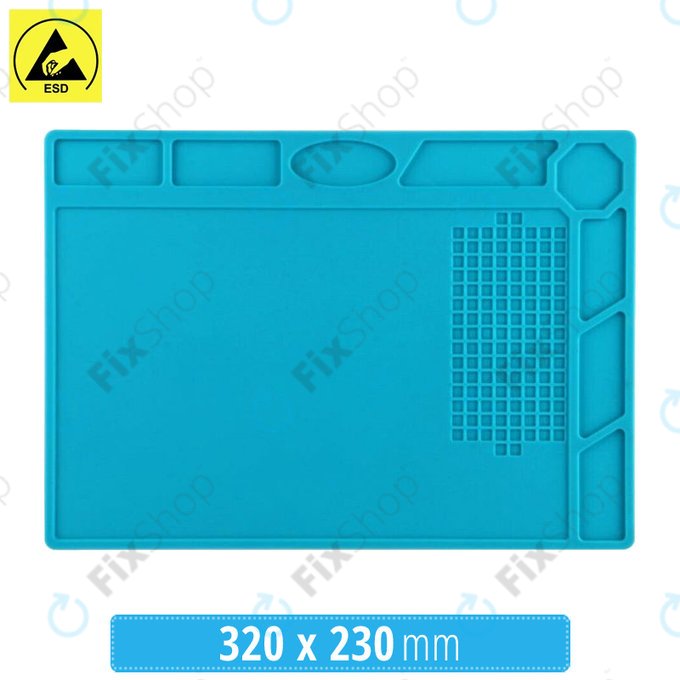 Tappetino in silicone antistatico ESD termoresistente 32 x 23cm