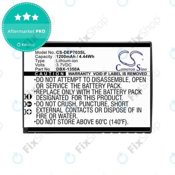 Batteria per Doro 7030, 7031, DFC-0270, 7080, DBX-1350A, Li-Ion, 3.7V, 1200mAh, HQ