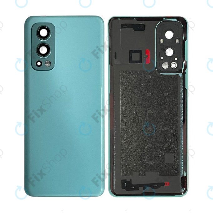Cover batteria e lente fotocamera posteriore per OnePlus Nord 2 5G, Blue Haze