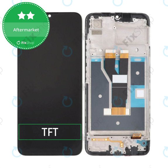 Schermo per Realme C11 2021 RMX3231, Vetro touch con cornice