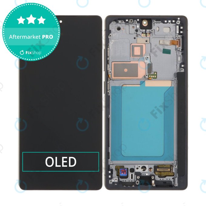 Schermo OLED per Samsung S25 Ultra, Titanium Black, Vetro touch con cornice