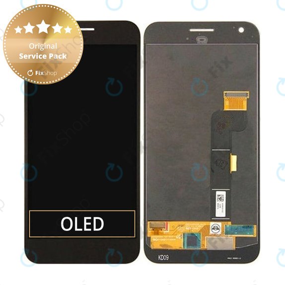 Schermo LCD per Google Pixel XL G-2PW2200, Quite Black, Vetro touch senza cornice, 83H90205-00, Genuine Service Pack