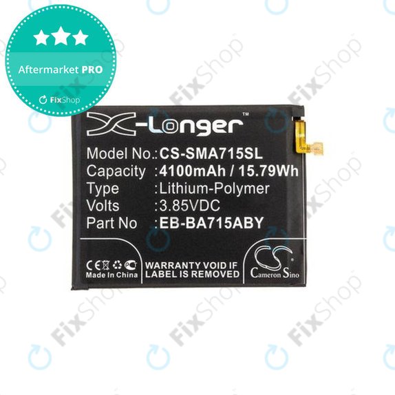 Batteria per Samsung A71 A715F, EB-BA715ABY, 4100mAh, HQ