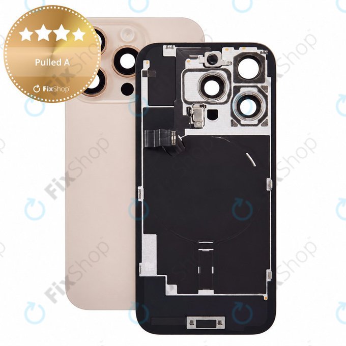 Vetro scocca posteriore per iPhone 16 Pro, Desert Titanium, Pulled A