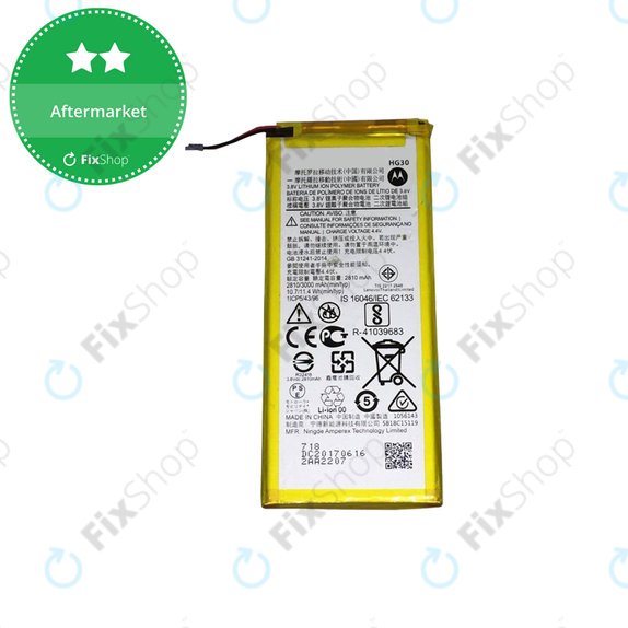 Batteria per Motorola Moto G5S Plus XT1805, G5S XT1794, G6 XT1925, HG30, 3000mAh