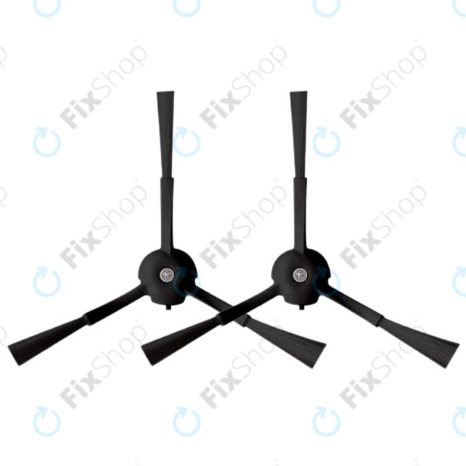 Spazzola laterale, 2 pz., Nero per Roborock S8 MaxV Ultra, S8 Max Ultra