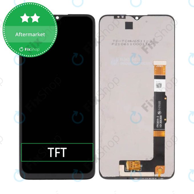 Schermo per TCL 30E, 30 SE, Vetro touch senza cornice