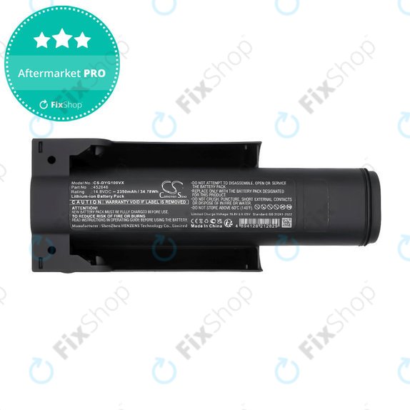 Batteria per Dyson WashG1 Wet Floor Cleaner, 452646, Li-Ion, 2350mAh, 14.8V, HQ