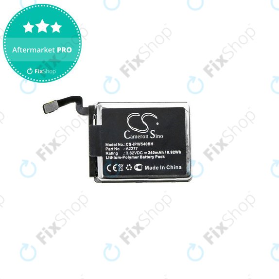 Batteria per Apple Watch 5 40 mm, 240mAh, Li-Pol, 3.82 V, A2277, HQ