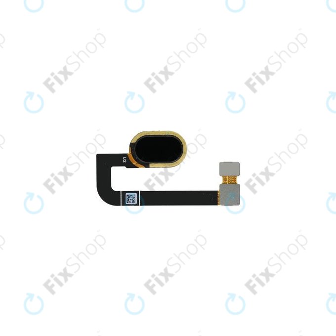 Tasto Home e cavo flex per MotGoldla Moto G5S Plus XT1805, Black