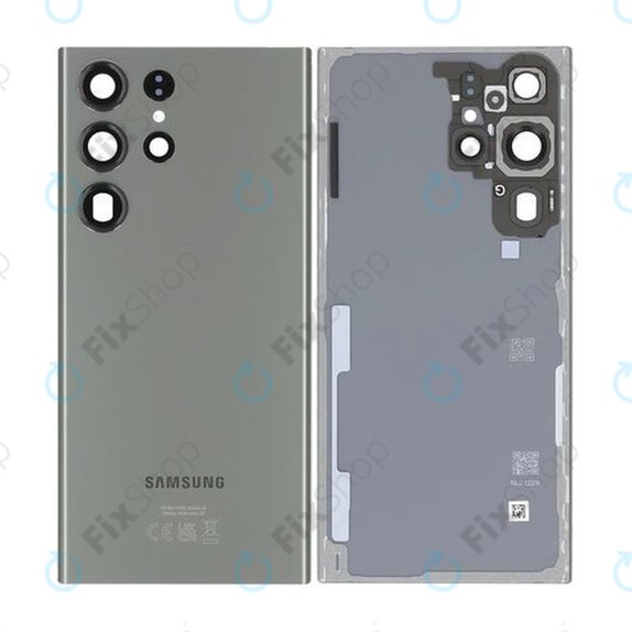 Cover batteria per Samsung S23 Ultra S918B, Green, GH82-30400C, Genuine Service Pack