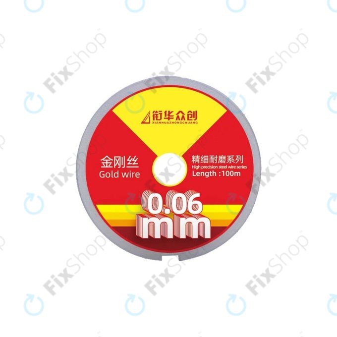 Filo dorato per separazione display LCD, 0,06 mm x 100 m
