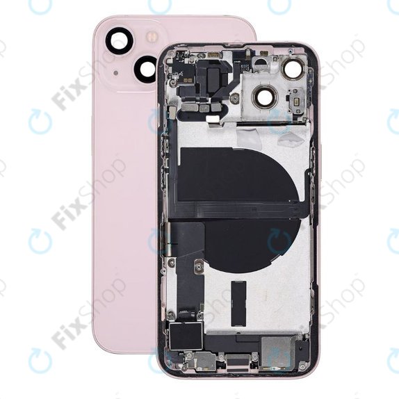 Scocca posteriore con piccoli componenti per iPhone 13, Pink