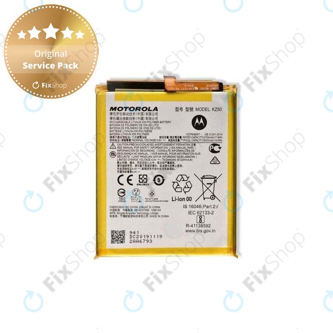 Batteria per Motorola Moto G8 Power XT2041, KZ50, SB18C57585, 5000mAh, Genuine Service Pack