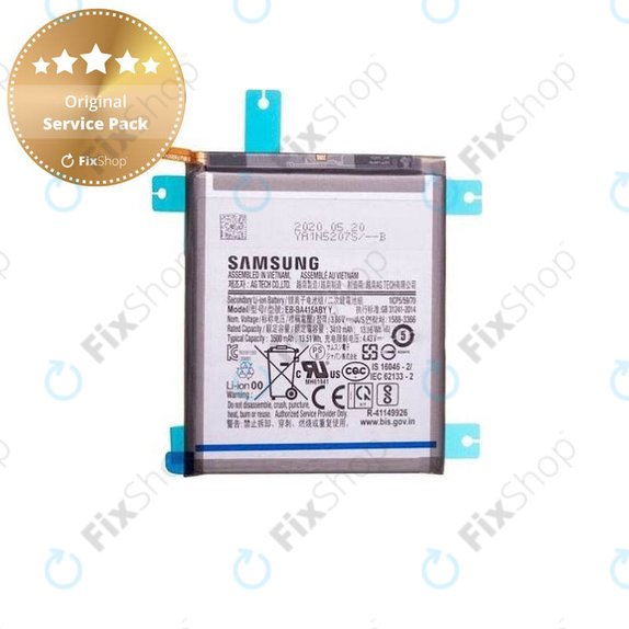 Batteria per Samsung A41 A415F, EB-BA415ABY, GH82-22861A, 3500mAh, Genuine Service Pack