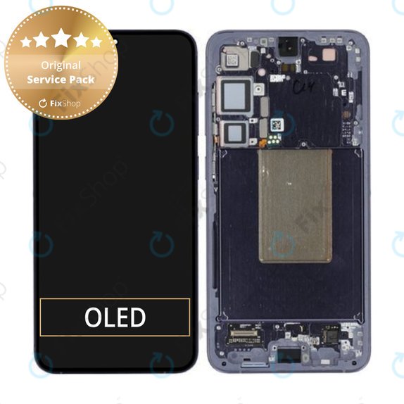 Schermo per Samsung S24 Plus S926B, Cobalt Violet, Vetro touch con cornice, GH82-33410C, Genuine Service Pack