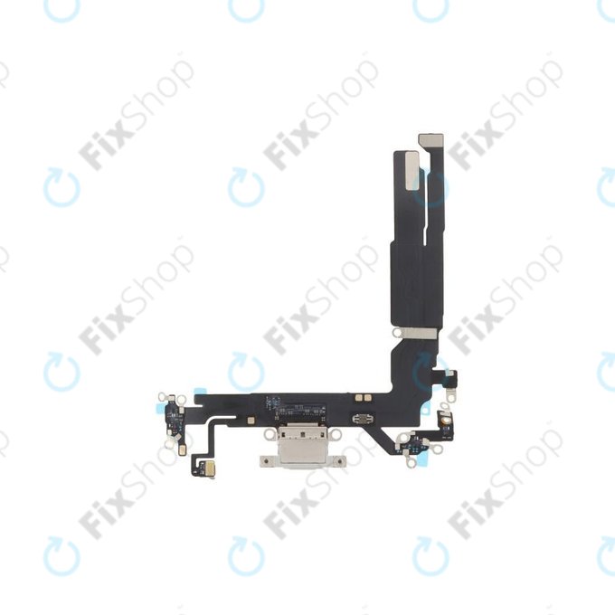 Connettore di ricarica con Cavo flex per iPhone 16, White