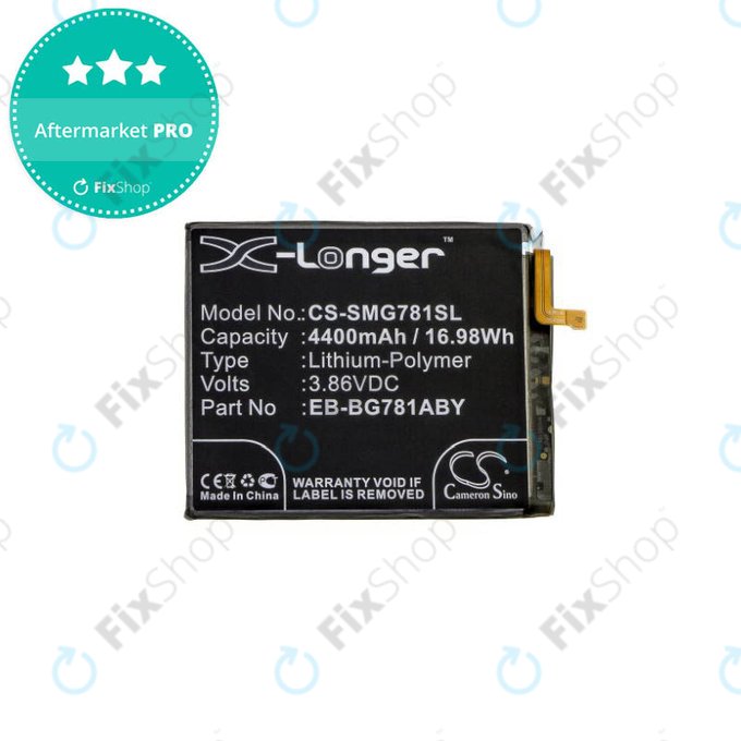 Batteria per Samsung A52 A525F, A526B, A52s 5G A528B, S20 FE G780F, EB-BG781ABY, EB-BG781ABE, EB-BG781ABU, 4400mAh, HQ