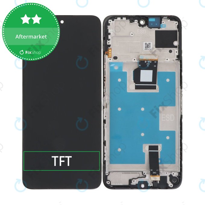 Schermo per Honor X7b, Midnight Black, Vetro touch con cornice