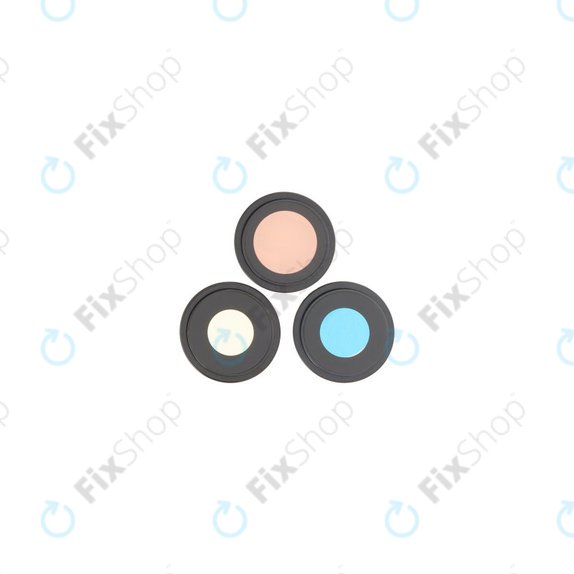 Lente fotocamera posteriore con frame 3 pz per iPhone 16 Pro, 16 Pro Max, Black Titanium