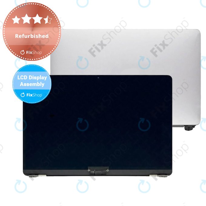 Schermo LCD per MacBook Air 13" A1932 (2019), 13" A2179 (2020), Silver, Display, Vetro frontale, Scocca, Refurbished