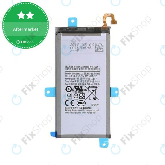 Batteria per Samsung A6 Plus A605 (2018), EB-BJ805ABE, 3500mAh