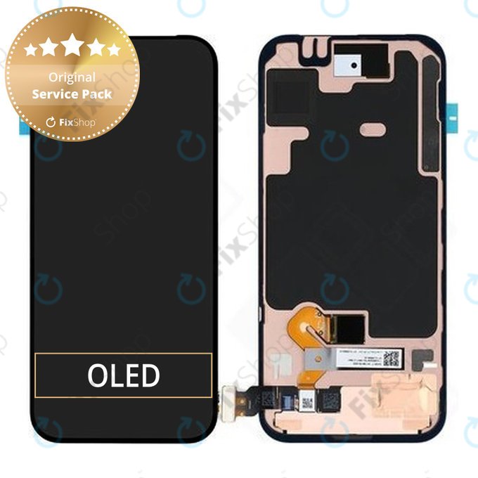 Schermo LCD per Google Pixel 9 Pro, Vetro touch senza cornice, G949-01070-00, Genuine Service Pack