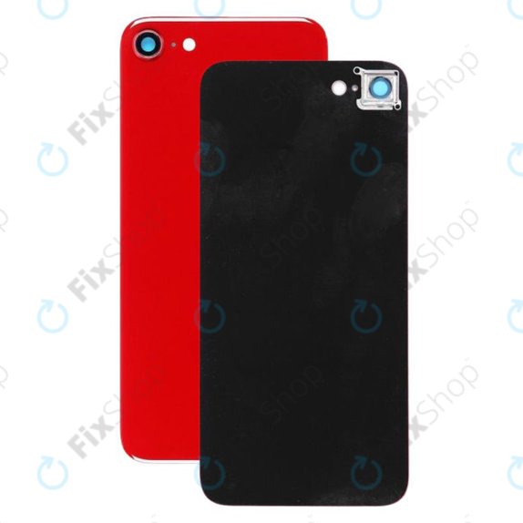 Vetro scocca posteriore e lente fotocamera per iPhone 8, Red