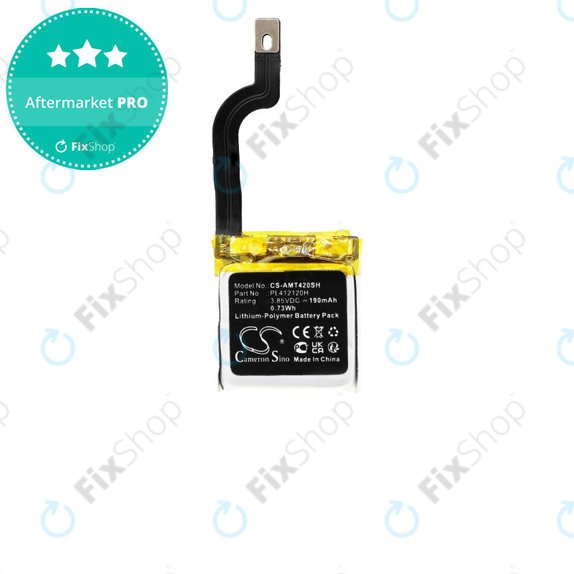 Batteria per Amazfit GTR 42mm, PL412120H, Li-Pol, 190mAh, 3.85V, HQ