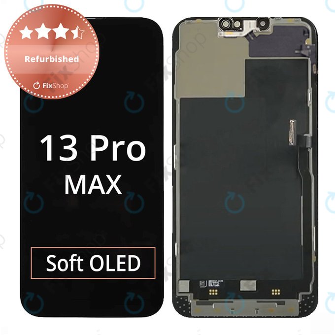 Schermo per iPhone 13 Pro Max, Vetro touch con cornice, Refurbished