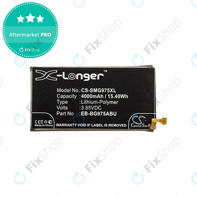 Batteria per Samsung S10 Plus G975F, EB-BG975ABU, 4000mAh, HQ