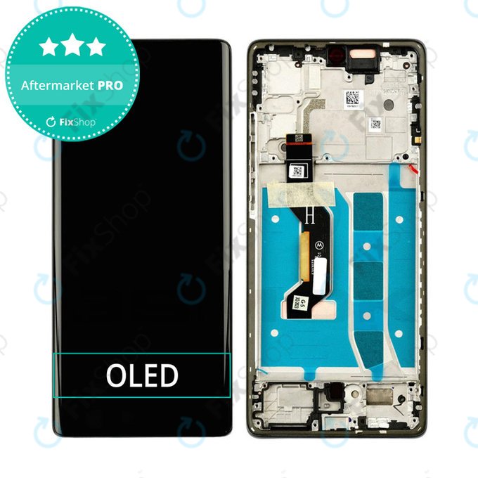 Schermo OLED per Motorola Moto G85 5G XT2427-3, Cobalt Blue, Vetro touch con cornice