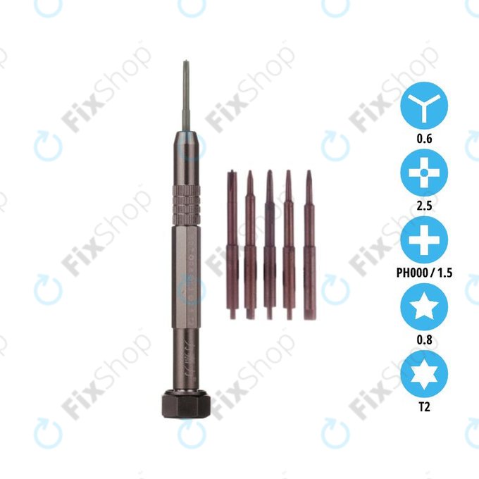 Cacciavite magnetico di precisione per smartphone 5 in 1, LJL 129-5